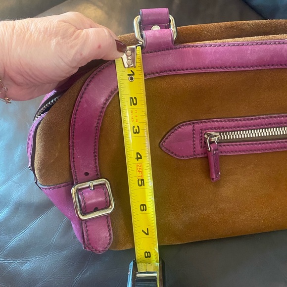 Prada Suede and leather Shoulder Bag - Picture 14 of 16